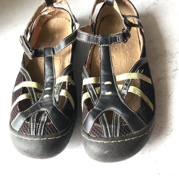 Jambi Terra Fusion Design Running Shoe Size 9M Black Green Ribbon